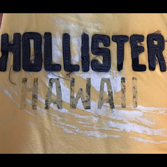 HOLLISTER Yellow California Short Sleeve Shirt - Picture 3 of 4
